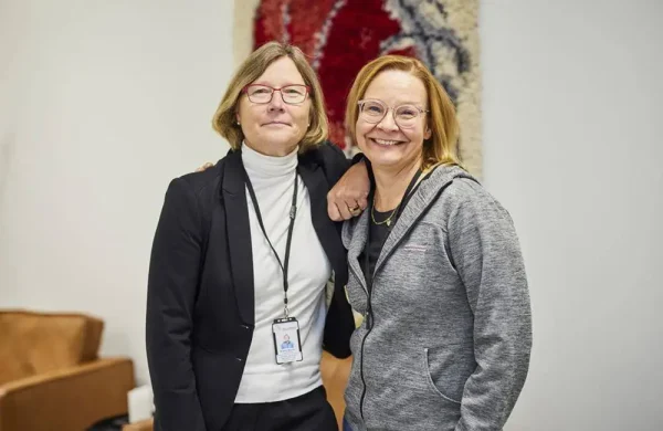 Salpausselän-Terveyden-toimitusjohtaja-Riikka-Mattila-ja-työterveyshoitaja-Mervi-Jaakkola