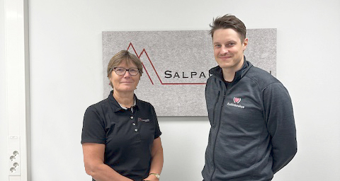 Salpausselän Terveyden toimitusjohtaja Riikka Mattila ja Sydänkeskuksen myyntijohtaja Pekko Oja.